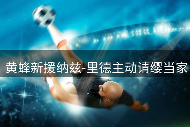 黄蜂新援纳兹-里德主动请缨当家 更衣室领袖非我莫属